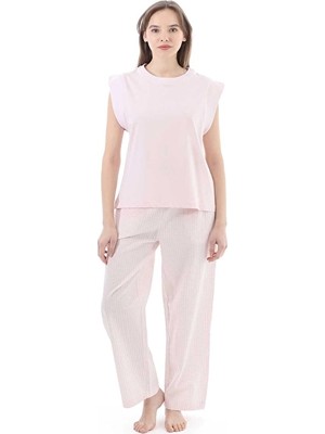 Cottons &amp; Clouds Kadın Pijama Takımı CC7010 Pembe