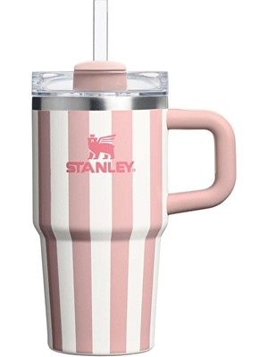 Stanley The Quencher H2.0 Flowstate Tumbler Pipetli Termos Peach Whip Cabana Gloss 0.6 Litre