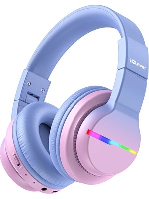 Iclever BTH12 Bpa Free LED Işıklı Çocuk Bluetooth Kulaklık - Pembe