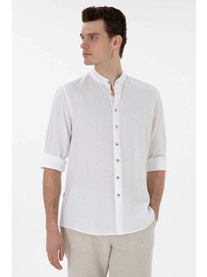 Pierre Cardin Regular Fit Erkek Gömlek 2137055 Beyaz