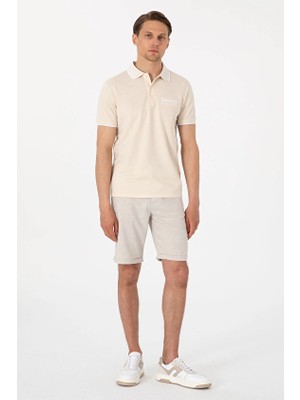 Pierre Cardin Slim Fit Erkek Şort 2169495 Bej