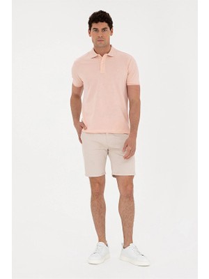 Pierre Cardin Slim Fit Erkek Bermuda 1844312 Bej