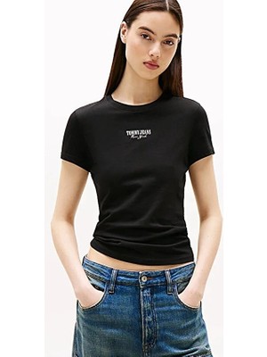 Tommy Jeans Kadın Tişört DW0DW20913 Siyah