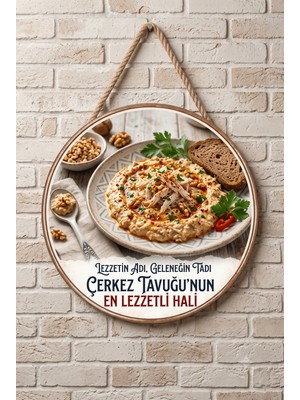 Mayeka Çerkez Tavuğu Meze Temalı Restoranlar Şarküteriler Balıkçı Için Ahşap Duvar Kapı Dekoratif Süs Tablo