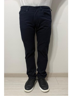 Hacker Denim Fistan Store Erkek Yüksek Bel Rahat Kesim Boru Paça Üstten Cepli Keten Jean Pantolon