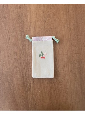 Marys Concept Nakışlı Gözlük/telefon Kılıfı Kiraz Çiçeği Işlemeli