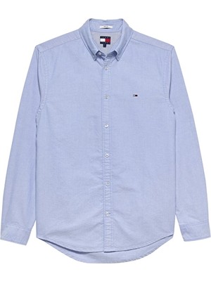 Tommy Jeans Erkek Gömlek DM0DM21298 Mavi