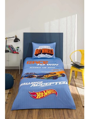 Özdilek Hotwheels Race To Win Tek Kişilik Lisanslı Lastikli Çocuk Nevresim Takımı