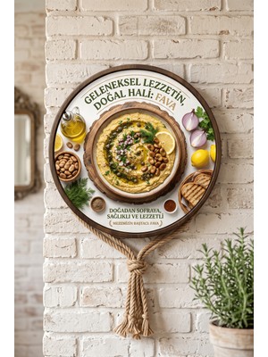 Mayeka Fava Meze Temalı Restoranlar Şarküteriler Balıkçılar Için Ahşap Duvar Kapı Dekoratif Süs Tablo