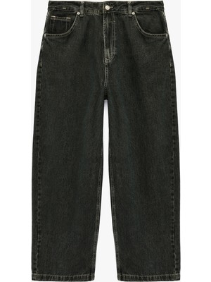Koton Normal Bel Cepli Pamuklu Bol Super Baggy Jean Pantolon