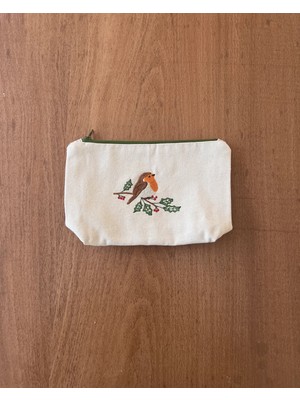 Marys Concept Nakışlı Organizer Çanta Kuş Işlemeli