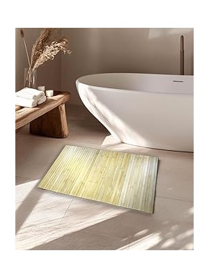 Mey İthalat Eko Bath Serisi 50X80 cm Doğal Bambu Banyo Paspası