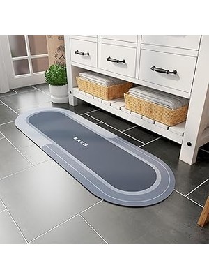 Mey İthalat Fethiye Toptan Sihirli Paspas Banyo Paspası Su Emici Mutfak Koridor Paspas Kaymaz Tabanlı 40CM - 120CM Yuvarlak