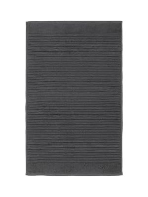 Mey İthalat Ikea Alstern Ayak Havlusu Yapılandırılmış Dokumalı Pamuk, 50X80 cm Koyu Gri Renk