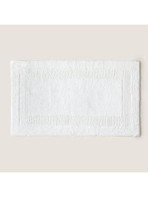 Mey İthalat Plaın Bambu Paspas 40X60 cm Beyaz