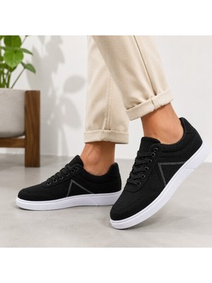 Black Flex Erkek Kanvas Casual Ayakkabı Siyah 40-44