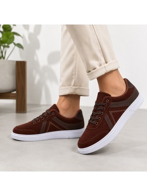 Black Flex Erkek Kanvas Casual Ayakkabı Kahve 40-44