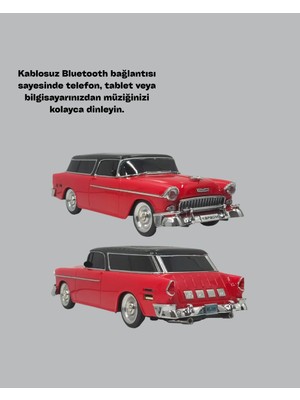 Astraltech Vintage Tasarımlı LED Işıklı Bluetooth Hoparlör 10W