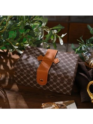 Empressco Jewelbox Suni Deri Lüx Masaüstü Katmanlı Takı Organizeri