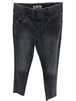 Zanessi Büyük Beden Beli Lastikli Denim  Kadın Pantolon