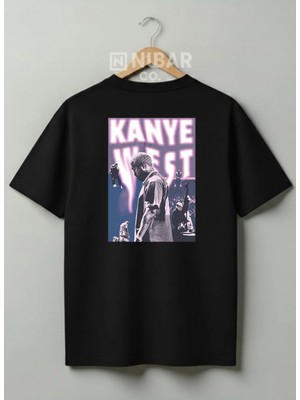 Nubarco Unisex Kanye West Özel Tasarım Premium %100 Pamuklu Streetwear Tişört - Sokak Modası T-Shirt
