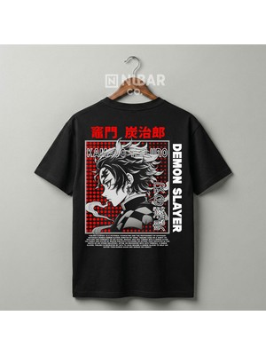 Nubarco Demon Slayer Anime Karakter Baskılı Yüksek Kalite Pamuklu T-Shirt