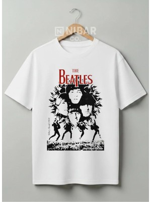 Nubarco The Beatles Efsanesi Tasarımlı Unisex Premium %100 Pamuklu Tişört | Yüksek Kalite Baskılı