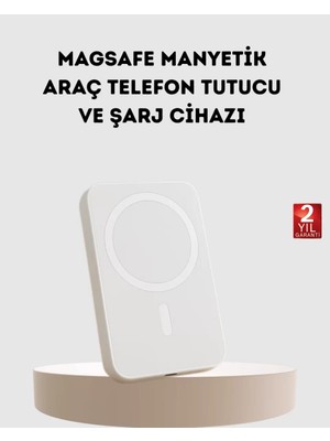 Al-Kar Ticaret 5000MAH Manyetik Powerbank – Iphone Serisi Için Taşınabilir Kablosuz Şarj Cihazı