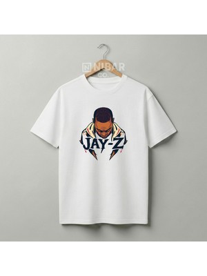 Nubarco Unisex Pamuklu Premium Jay-Z Vintage Rap Tişört