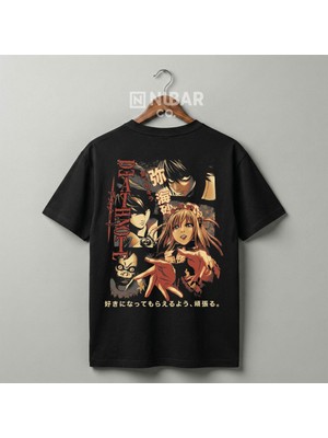 Nubarco Premium Pamuklu Death Note Anime Tasarımlı Unisex Günlük T-Shirt