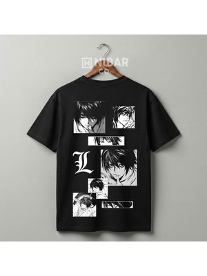 Nubarco Premium Pamuklu Death Note Anime Tasarımlı Unisex Günlük T-Shirt