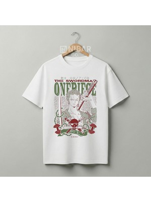 Nubarco Özel Tasarım One Piece Anime Baskılı Unisex Pamuklu Premium Tişört