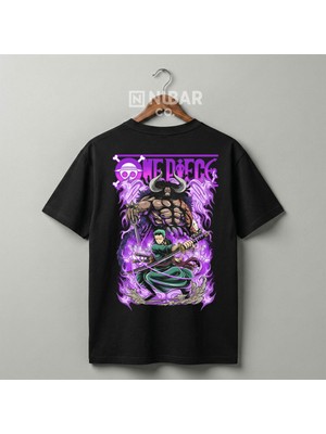 Nubarco Özel Tasarım One Piece Anime Baskılı Unisex Pamuklu Premium Tişört