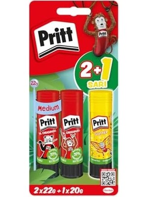 Stick Yapıştırıcı 2X22G + 20G (Neon Sarı)