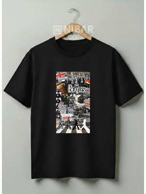 Nubarco The Beatles Efsanesi Tasarımlı Unisex Premium %100 Pamuklu Tişört | Yüksek Kalite Baskılı