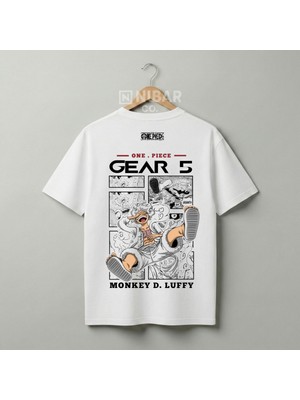 Nubarco Özel Tasarım One Piece Anime Baskılı Unisex Pamuklu Premium Tişört