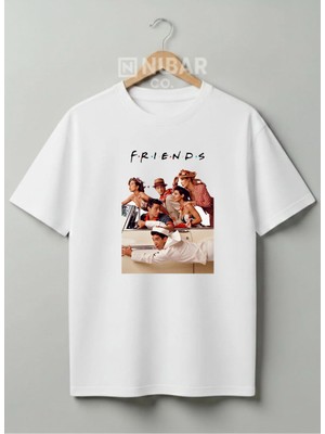 Nubarco Friends Tutkunlarına Özel Tasarladık ! Frıends Temalı %100 Pamuklu Unisex Tasarım Tişört