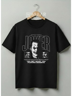Nubarco Joker Tasarımlı Unisex Premium Pamuklu Tişört