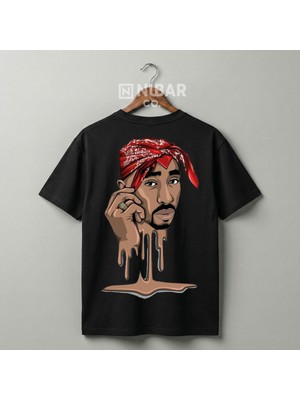 Nubarco Tupac Tasarımlı Unisex Premium Pamuklu Tişört