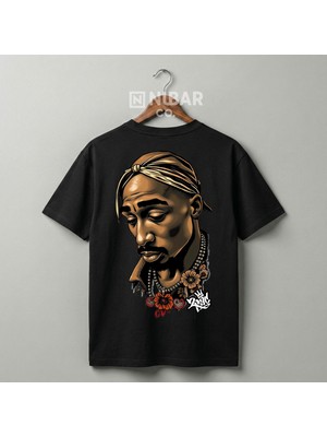 Nubarco Tupac Tasarımlı Unisex Premium Pamuklu Tişört