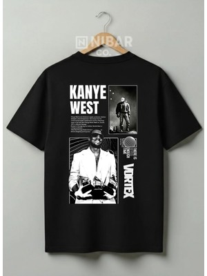 Nubarco Unisex Kanye West Özel Tasarım Premium %100 Pamuklu Streetwear Tişört - Sokak Modası T-Shirt
