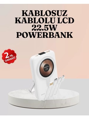 Al-Kar Ticaret Kablosuz ve Kablolu Şarj Destekli Taşınabilir Powerbank