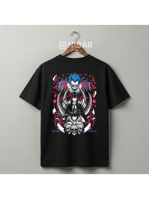 Nubarco Premium Pamuklu Death Note Anime Tasarımlı Unisex Günlük T-Shirt