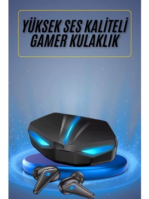 Al-Kar Ticaret Oyuncu Kulaklığı Mikrofonlu Kablosuz Gaming Kulaklık Powerban Yüksek Ses Kaliteli