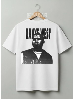 Nubarco Unisex Kanye West Özel Tasarım Premium %100 Pamuklu Streetwear Tişört - Sokak Modası T-Shirt
