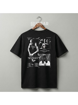 Nubarco Tupac Tasarımlı Unisex Premium Pamuklu Tişört