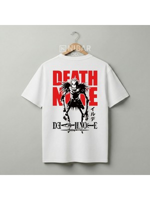 Nubarco Premium Pamuklu Death Note Anime Tasarımlı Unisex Günlük T-Shirt
