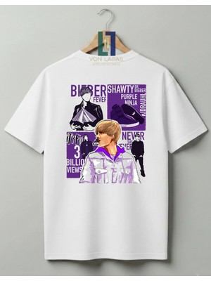 Nubarco Justin Bieber Tasarımlı Unisex Premium Pamuklu Tişört
