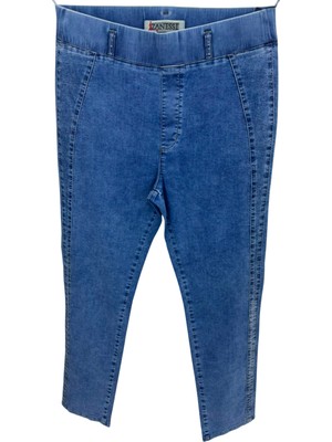 Zanessi Büyük Beden Taşlı Denim Kadın Pantolon
