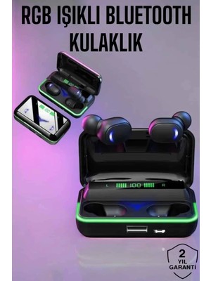 Al-Kar Ticaret Powerbank Özellikli Kablosuz Bluetooth Kulaklık Rgb Işıklı